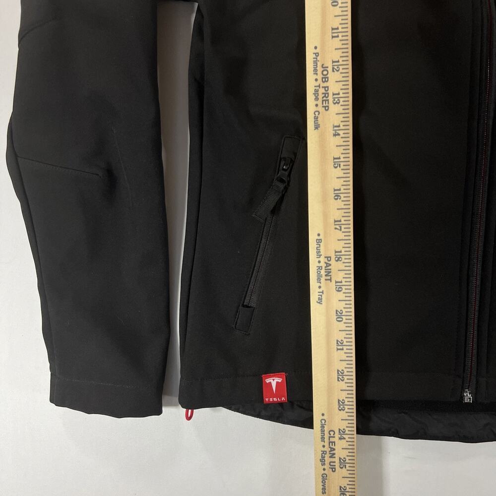 Tesla Corporate Jacket Women's Size Small Black Embroidered Full Zip Soft Shell - Picture 7 of 8